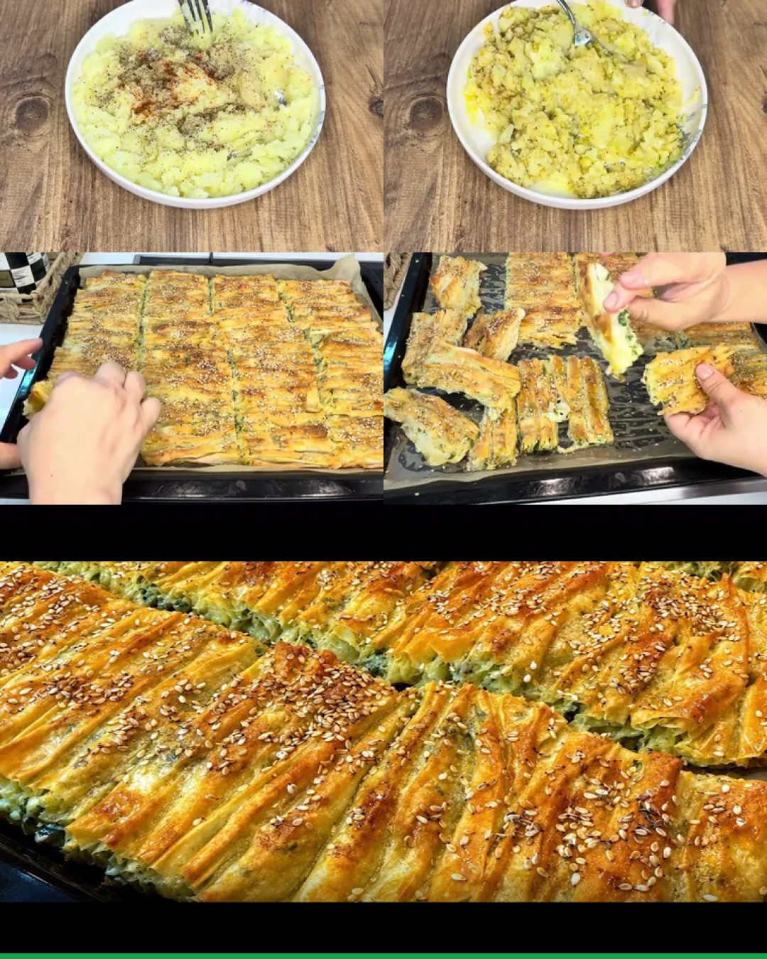 Börek crocant și delicios cu puține ingrediente